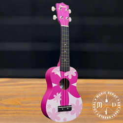 Amahi Pink Flower Soprano Ukulele