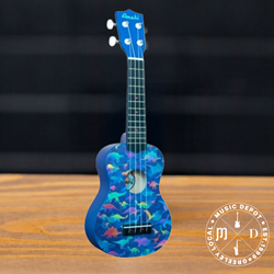 Amahi Dinosaur Design Soprano Ukulele