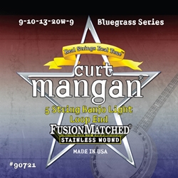 Curt Mangan 5 String Loop End Banjo Strings