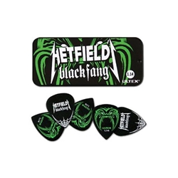 Music Depot LLC Dunlop James Hetfield Black Fange Pick Tin 6 Pack