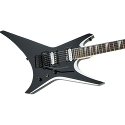 Jackson JS Series Warrior JS32, Amaranth Fingerboard, Black with White Bevels