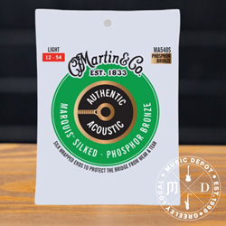 Martin Light Acoustic Strings 12-54, Silked