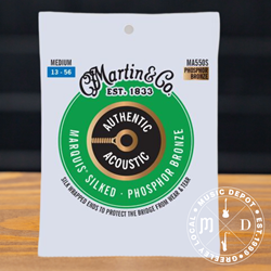 Martin Medium Acoustic String Set 13-56, Silked