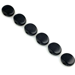 Allparts Plastic Ivak Buttons Black (Clearance)