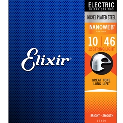 Elixir Nickel Plated Steel Electric Guitar 12-String Set 10-46