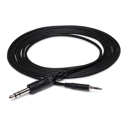 Hosa Stereo Interconnect, 3.5mm TRS to 1/4 TRS 5ft