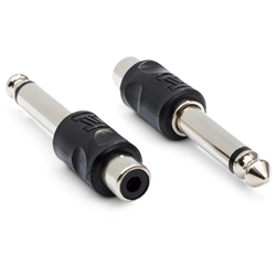 Hosa RCA to 1/4 Adaptor 2 pk