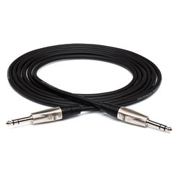Hosa Pro Balanced Interconnect Cable - REAN 1/4 in TRS to Same (Select Length)