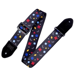 Levys 2" Polyester Guitar Straps - Rad Motif