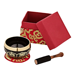 Meinl Sonic Energy Ornamental Singing Bowl Set 4" - Red