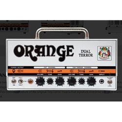 Orange Dual Terror 30/15/7-watt 2-channel Tube Head