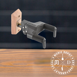 Hercules Plus Series Auto Grip Wood Base Wall Mount Guitar Hanger