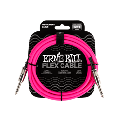 Ernie Ball Flex Instrument Cable Straight/Straight 10ft - Pink