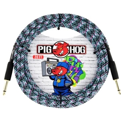 Pig Hog  Instrument Cable - Blue Graffiti