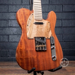 OWNTOW Handbuilt 1 of 1 "T Style" Electric Guitar - Natural Mahogany Satin