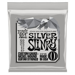 Ernie Ball Electric Guitar Strings (John Mayer Silver Slinky) 10.5-47