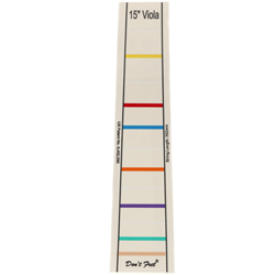 Don't Fret 15" Viola Finger Position Indicators