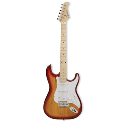 Amati F-Series Double-Cutaway 6 String Electric Guitar - Cherry Sunburst