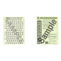 8 x 12 Ukulele Chord Chart (Laminated)