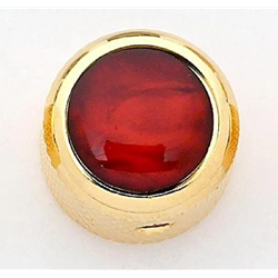 Allparts Dome Knob- Gold with Red Pearl Inlay