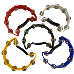 Cardinal Percussion Half Moon Double Jingle Tambourines
