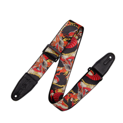 Levys 2” Polyester Guitar Strap - Japanese Traditional Dragon
