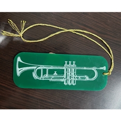 Ockey Designs Trumpet Keychain or Decoration - Green