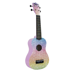 Amahi Rainbow Glitter Ukulele - Soprano