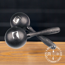 Rhythm Tech Maracas - Large - Fiber True Color - Black