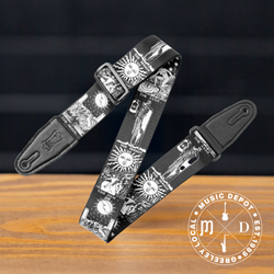 Levys Black & White Tarot Guitar Strap