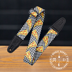 Levys Tasty Grooves - Checkered Pizza Party - Poly Guitar Strap