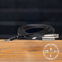 Hosa Insert Cable, 1/4 in TRS to XLR3M and XLR3F