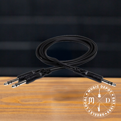 Hosa Y Cable, 1/4 in TRS to Dual 1/4 in TRS